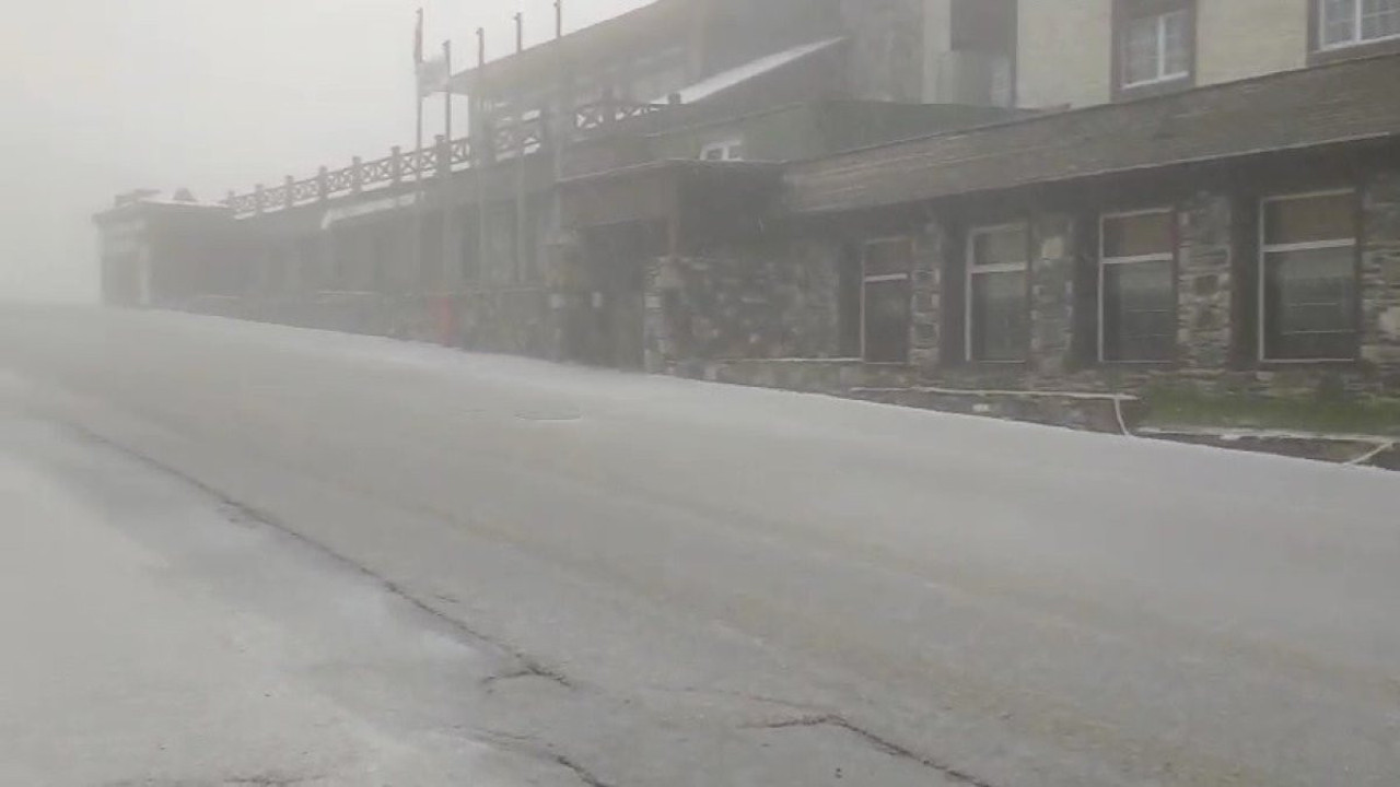 Bursa’da nisan ayında kar sürprizi