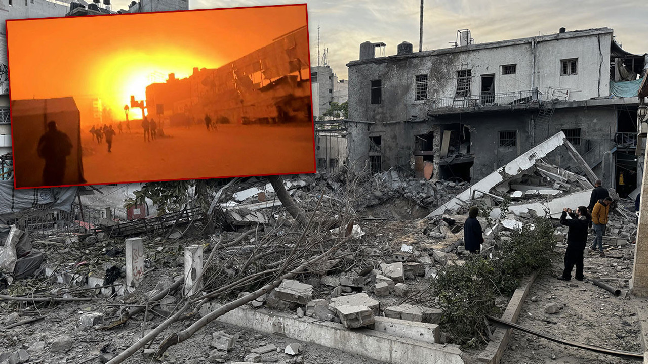 İsrail sivil noktalara saldırıyor! Hastaneyi roket ile vurdu