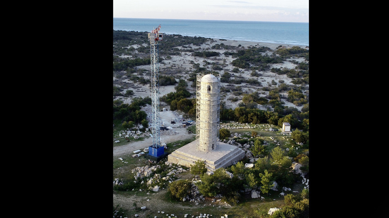 Yapay zeka ile tarih canlandı: 2 bin 500 taş kullanıldı: Patara Feneri tamam