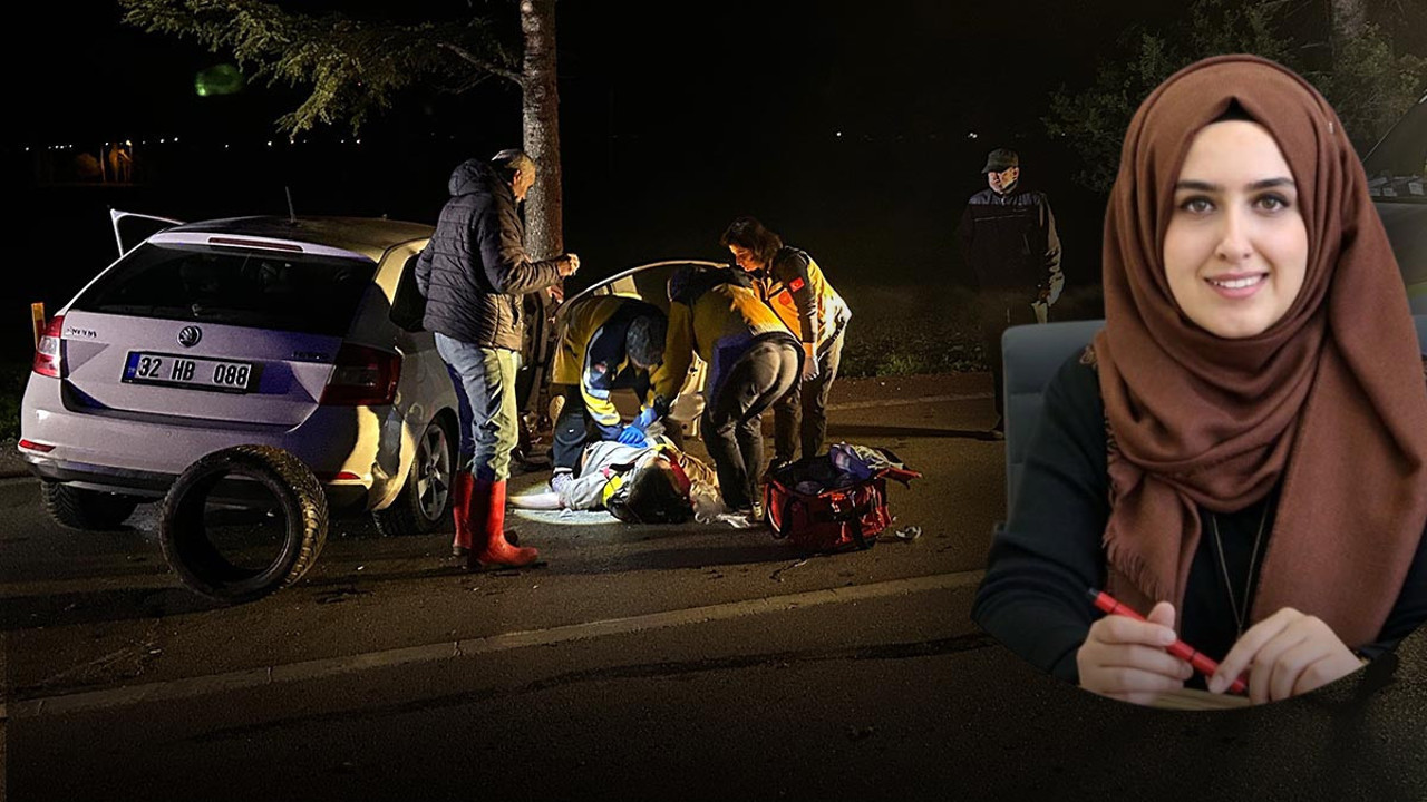 Isparta’da korkunç kaza! Ağaca çarpan araçta can pazarı: Doçent Elif Kaya öldü, eşi ve oğlu yaralı