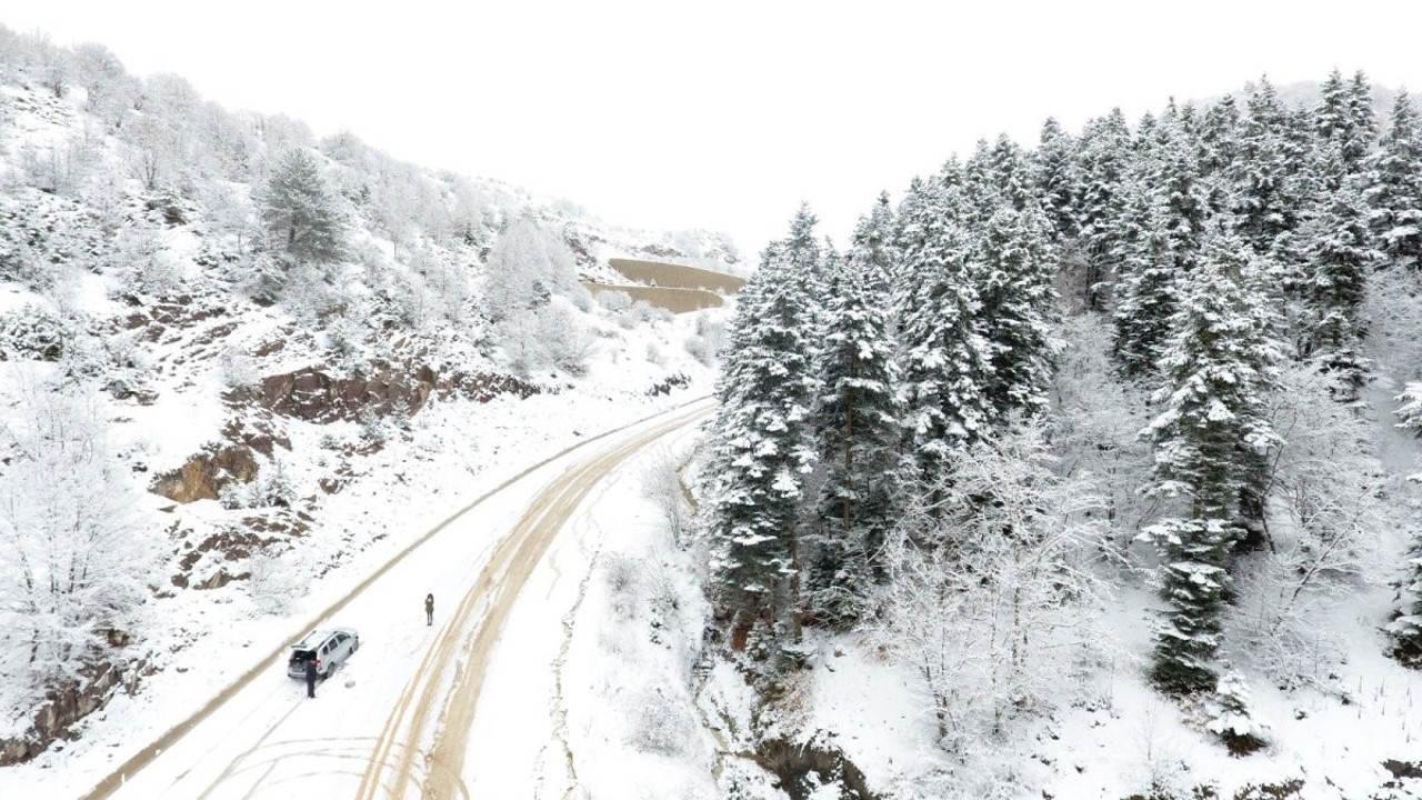 Sinop ilkbaharda beyaza büründü