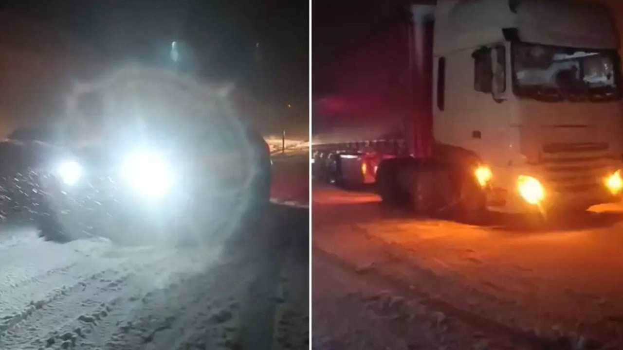 Hakkari’de yoğun kar yağışı ve tipi! Araçlar yolda mahsur kaldı