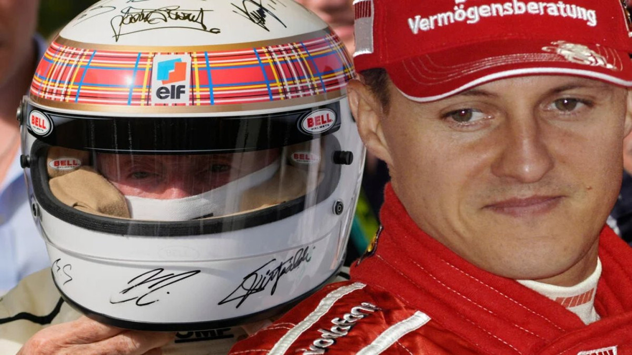 Schumacher'den duygusal anlar:11 yıl sonra eşinin yardımıyla başardı