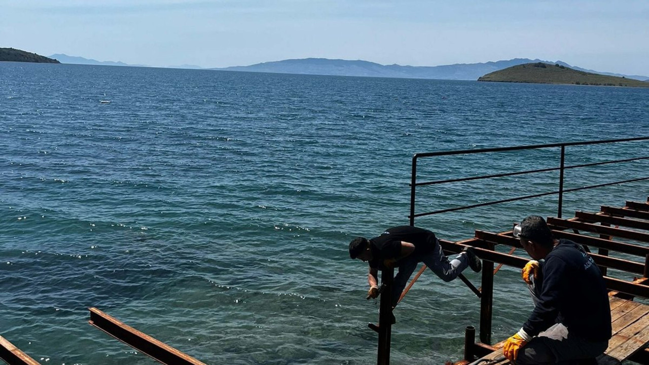 Bodrum'da sitenin kaçak iskelesi yıkıldı; 3 milyon TL ceza kesildi