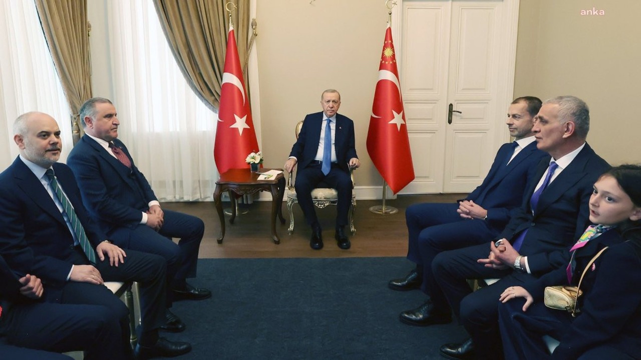 Erdoğan, UEFA Başkanı Ceferin’i kabul etti