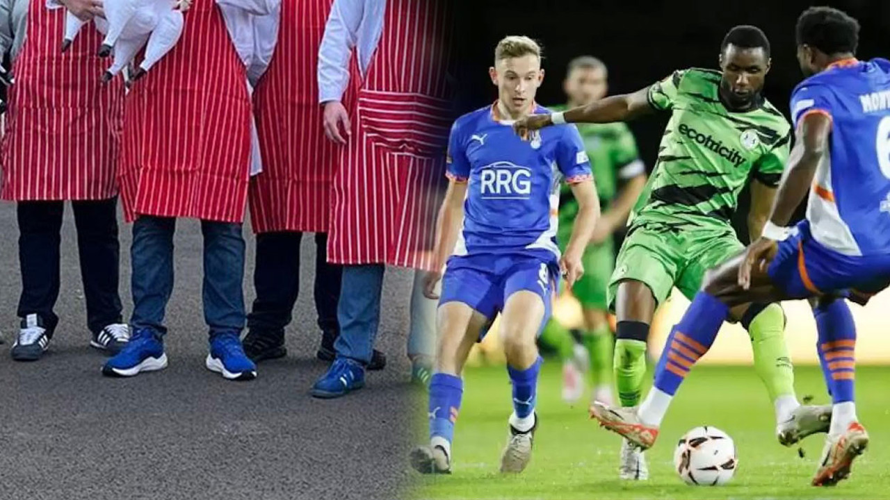 Dünyanın ilk vegan kulübüne ilginç protesto. Tribüne bakanlar gördüklerine inanamadılar