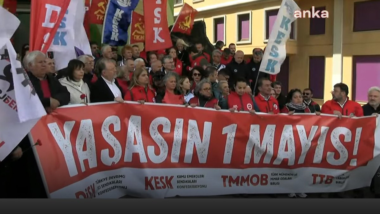 "Kanlı 1 Mayıs" Taksim Kazancı Yokuşu'nda anıldı! DİSK Başkanı Çerkezoğlu'ndan gözaltı tepkisi