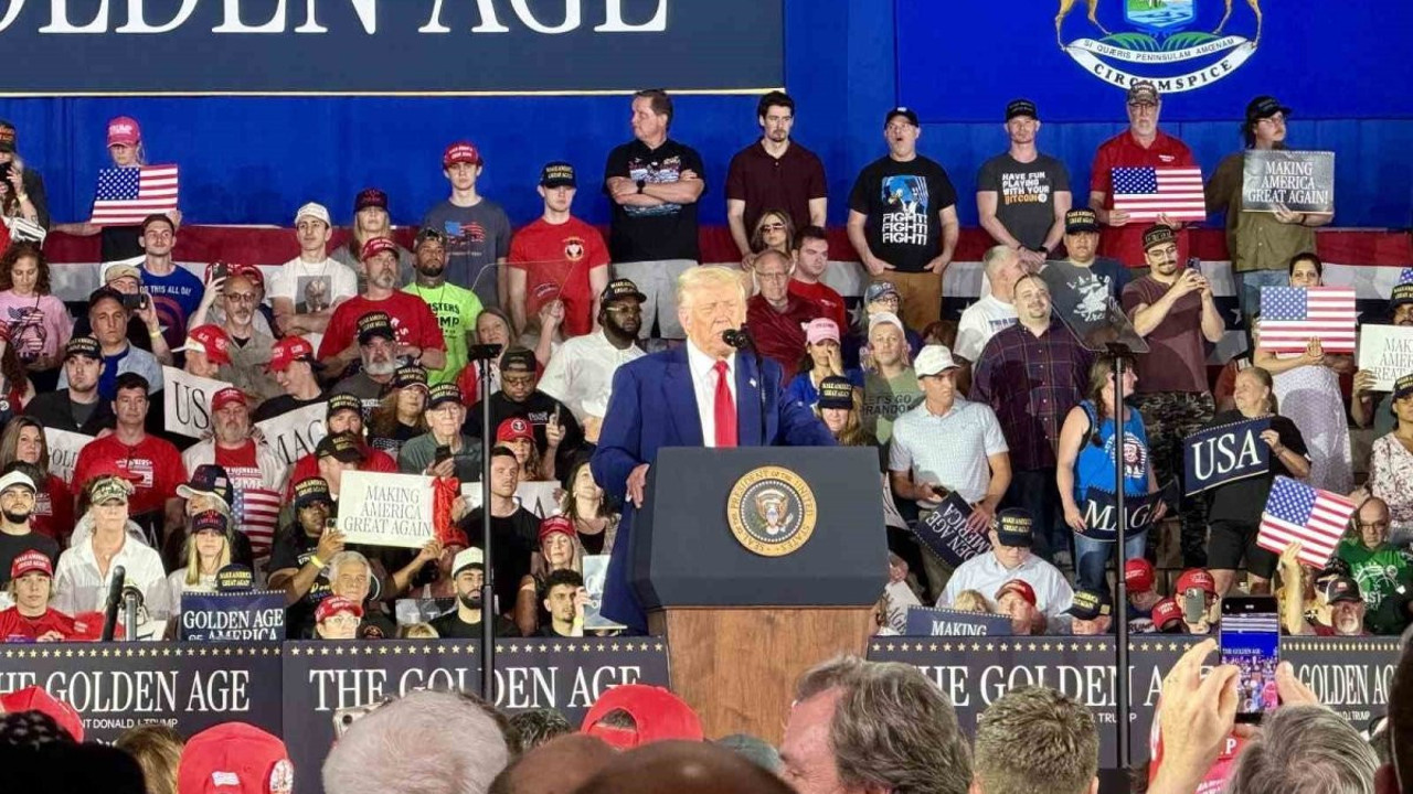 Trump, başkanlığının 100. gününü Michigan’da kutladı