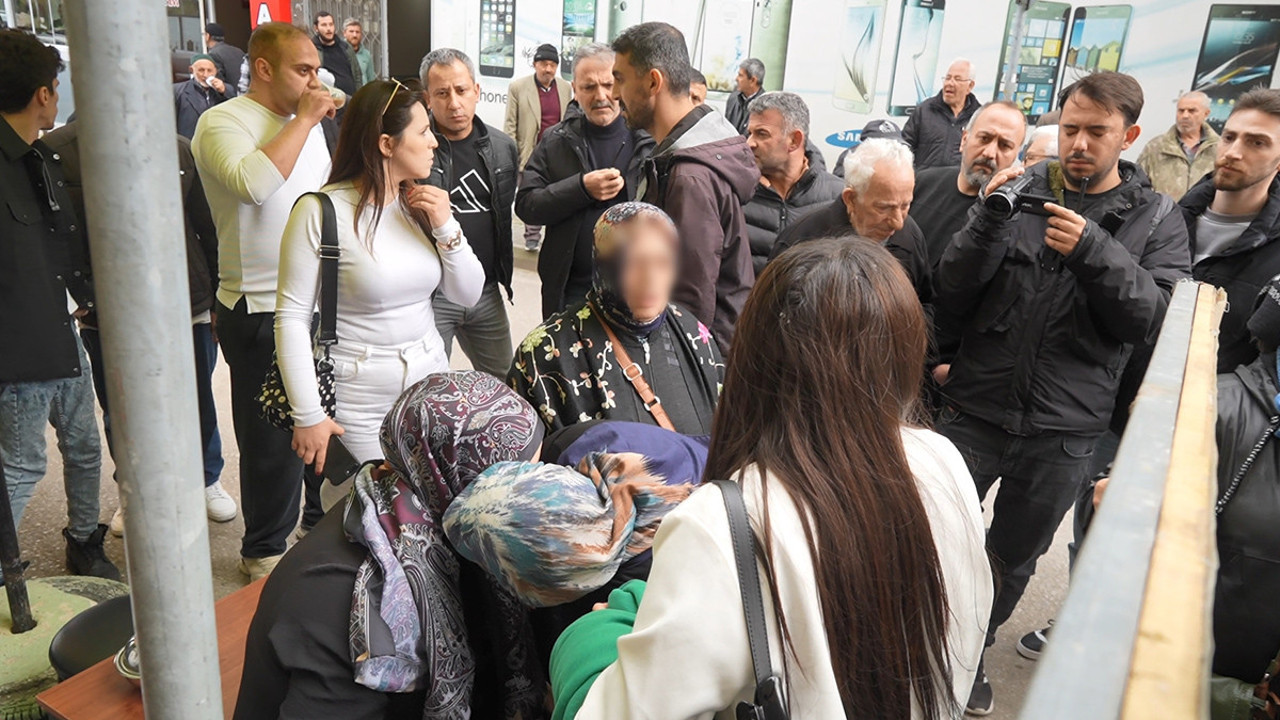 Samsun'da bankada başlayan taciz sokakta tokatla bitti