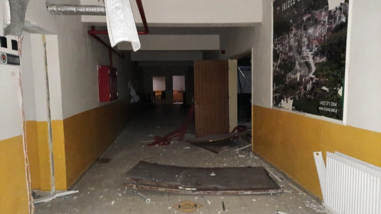 Okulda tüp patladı, felaketin eşiğinden dönüldü