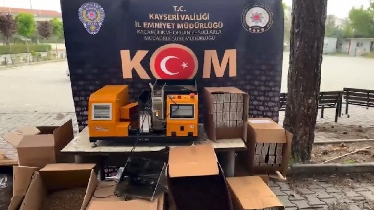 Kayseri’de kaçak tütün operasyonu: 50 bin makaronla yakalandılar!