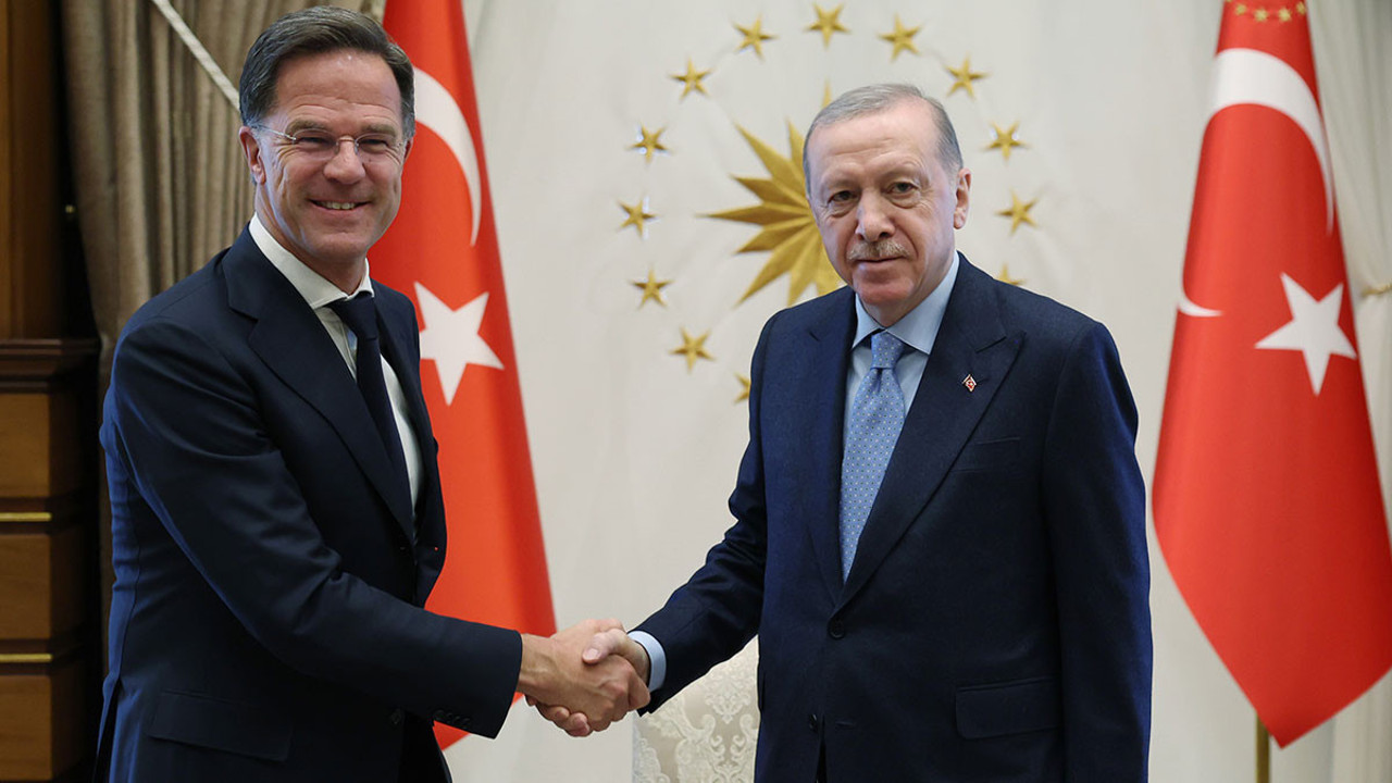 Erdoğan, Rutte'yi kabul etti