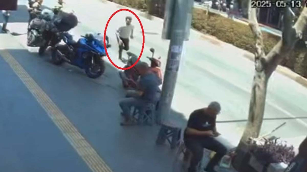 Polisin denetimine takıldı! Motosikleti terk edip kaçtı