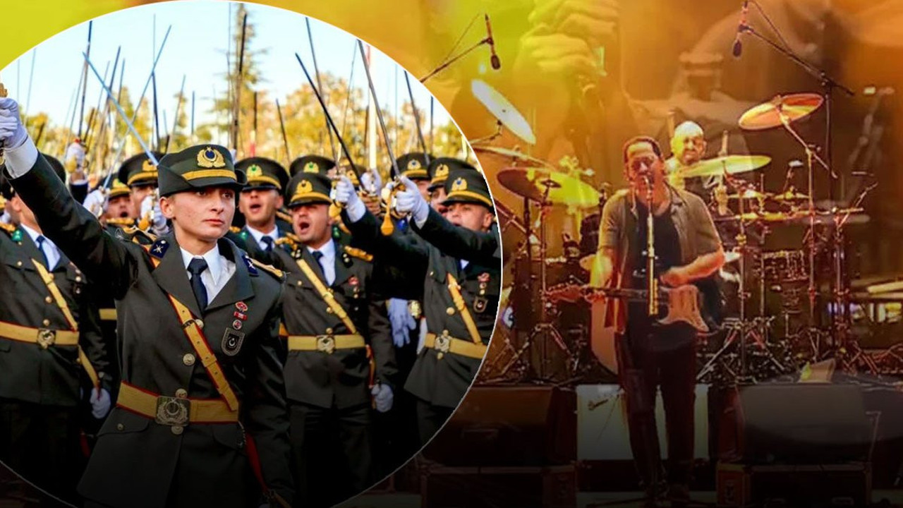 Duman konserine ihraç edilen teğmenler damga vurdu! Sahneden böyle selamladı