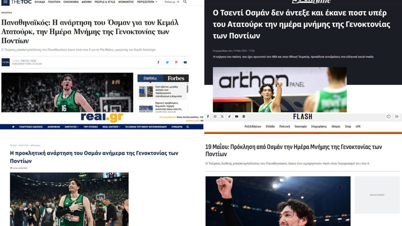 Cedi Osman'ın 19 Mayıs paylaşımı Yunanları ayağa kaldırdı