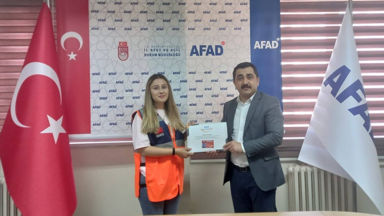 AFAD gönüllüleri eğitimlerini tamamladı