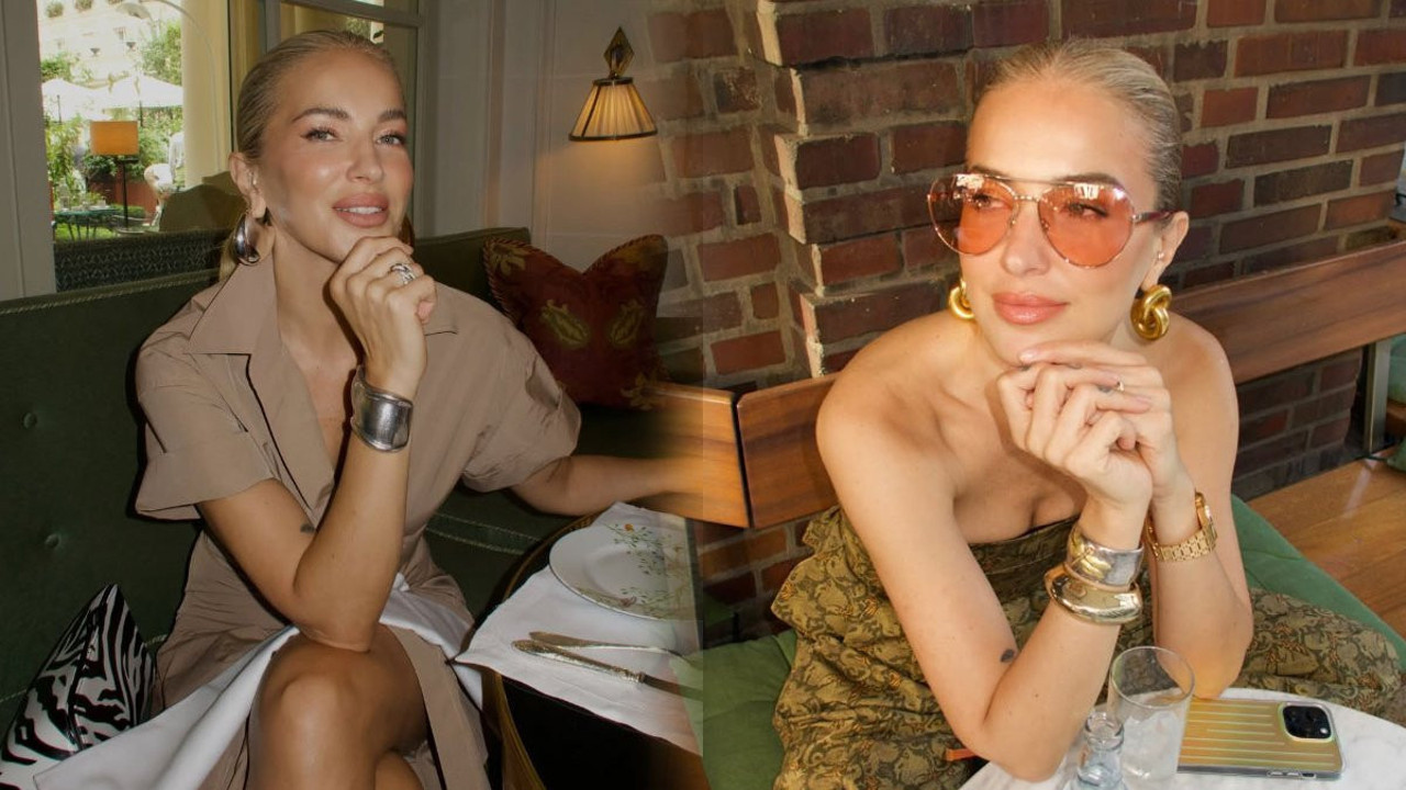 Burcu Esmersoy'dan bikini şov! Birini çıkarıp diğerini giydi