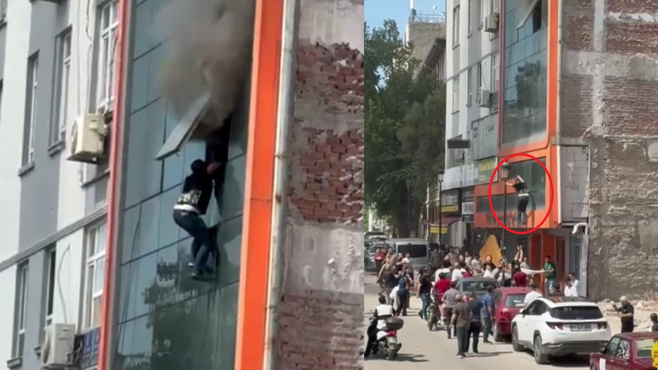 İşyerinde yangın! İşçiler çarşaflara isabet edemedi