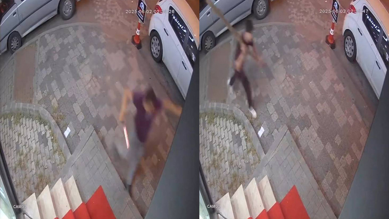 Pastanede şok görüntüler! Satır, sopa ve taşlı kavga