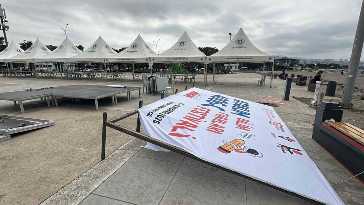 Demir pankart öğrencilerin üzerine düştü! Bilim fuarında çığlıklar yankılandı