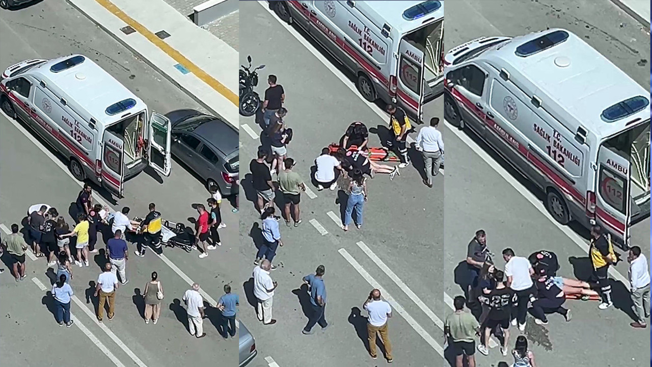 Otomobil ile motosikletin çarpışmanın görüntüleri ortaya çıktı