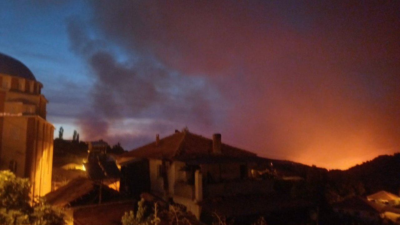 Ahmetli'de çıkan orman yangını Salihli'ye ulaştı