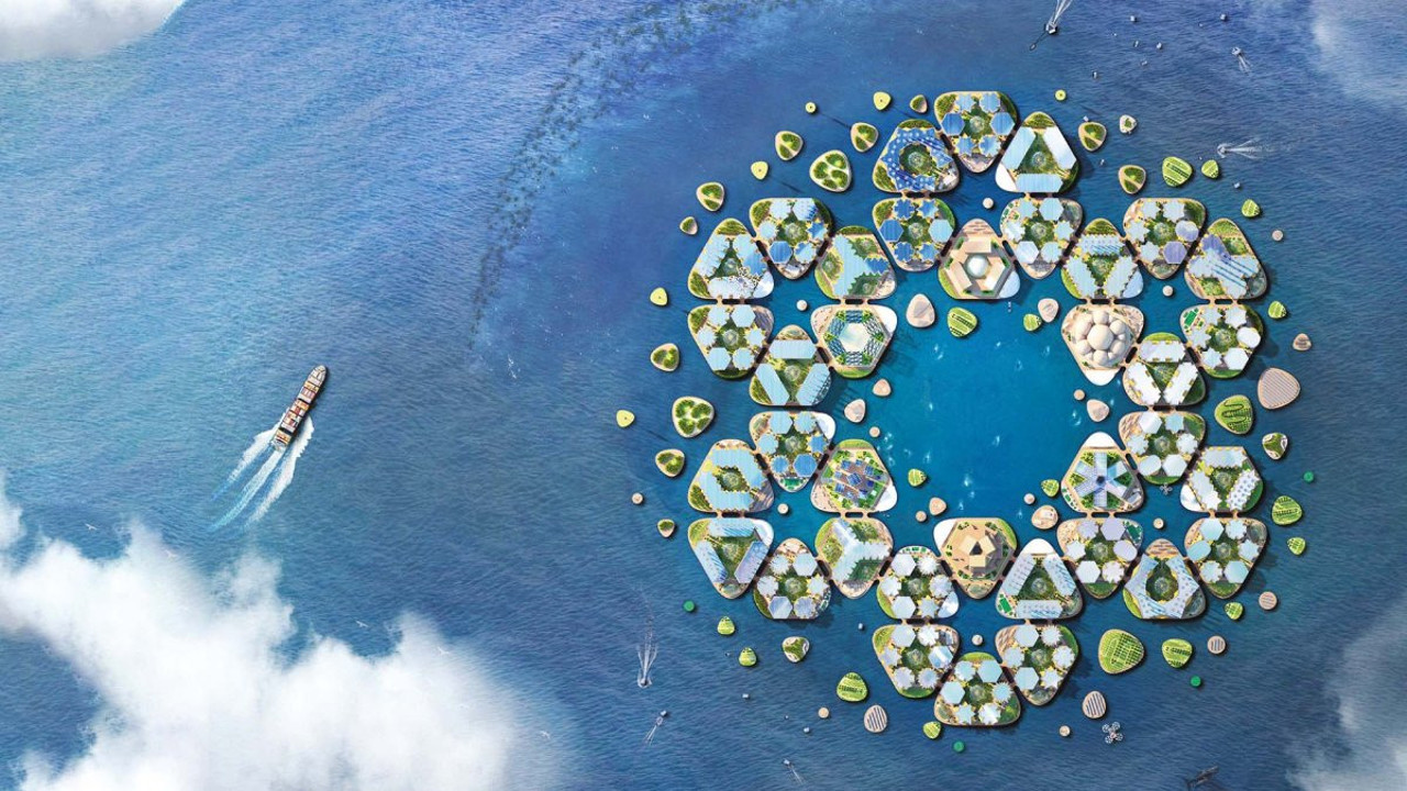 Dünyanın ilk yüzen şehir prototipi! İklim krizine yüzen çözüm