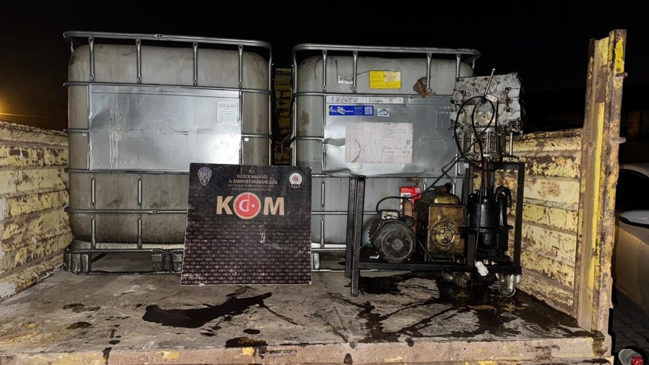 Düzce’de bin 960 litre kaçak akaryakıt ele geçirildi