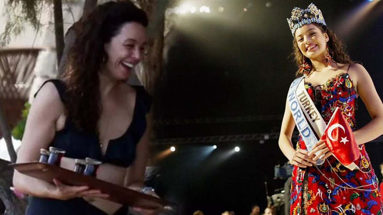 Çaylar dünya güzeli Azra Akın'dan! Ailece plaj keyfi: Neşeli anlar