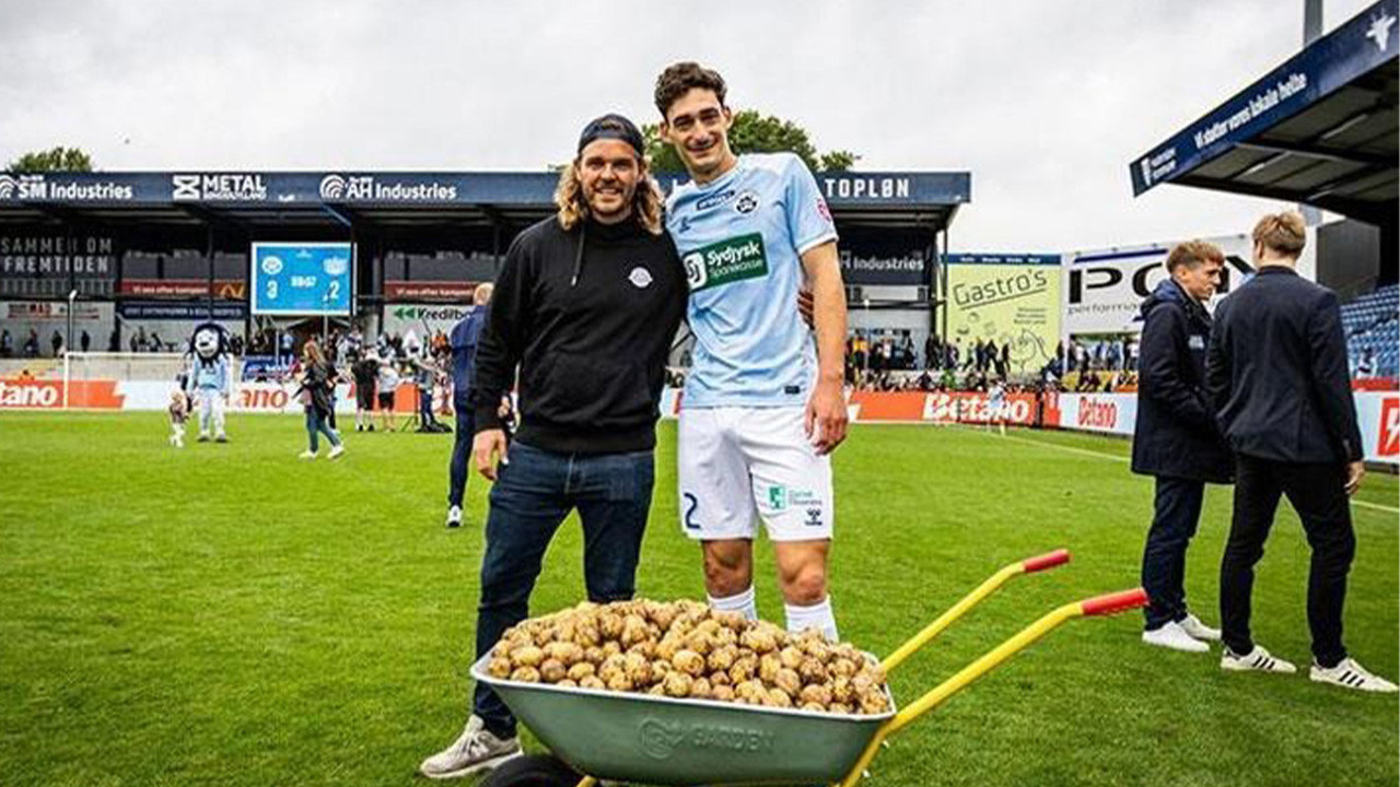 Maçın oyuncusu 'patates' kralı oldu