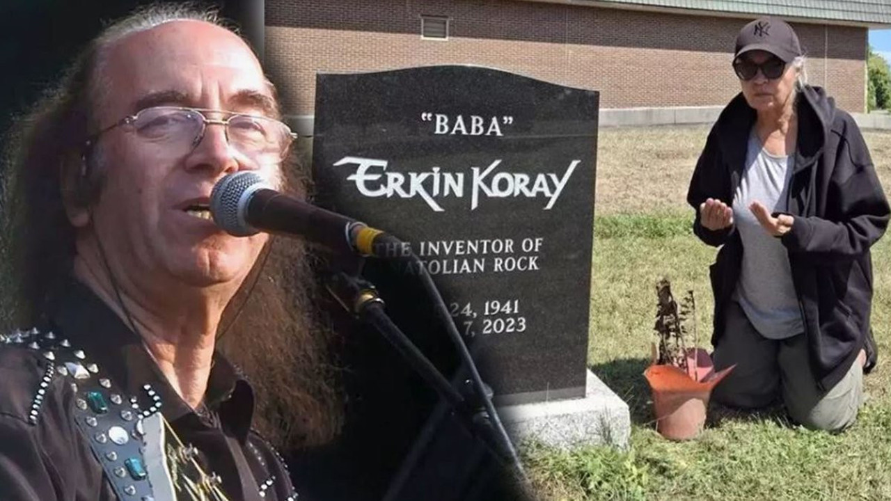 Erkin Baba'nın mezarı başında duygu dolu anlar! Seyyal Taner Toronto'daki mezarını ziyaret etti