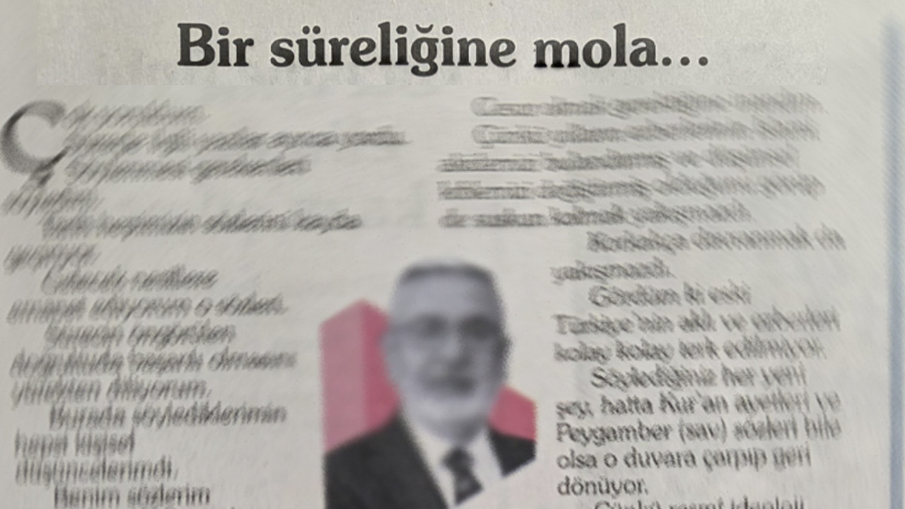 Açılım sürecinde yorulan, AKP kalemşoru tatile çıktı!