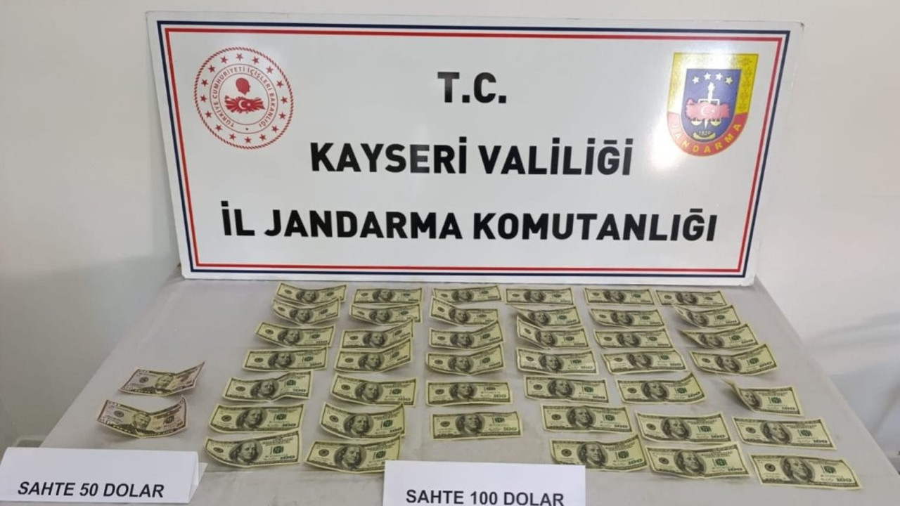 Kayseri'de jandarmadan sahte döviz operasyonu