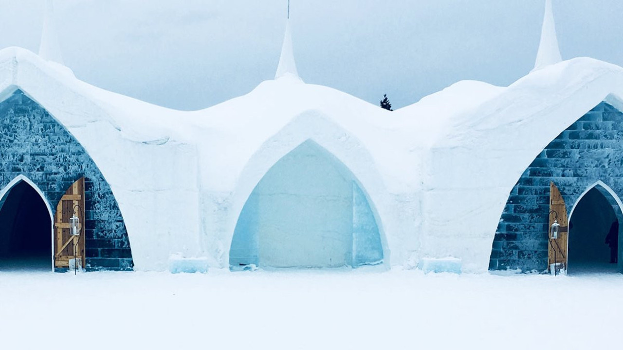 Kış masalı olacak buzdan oteller