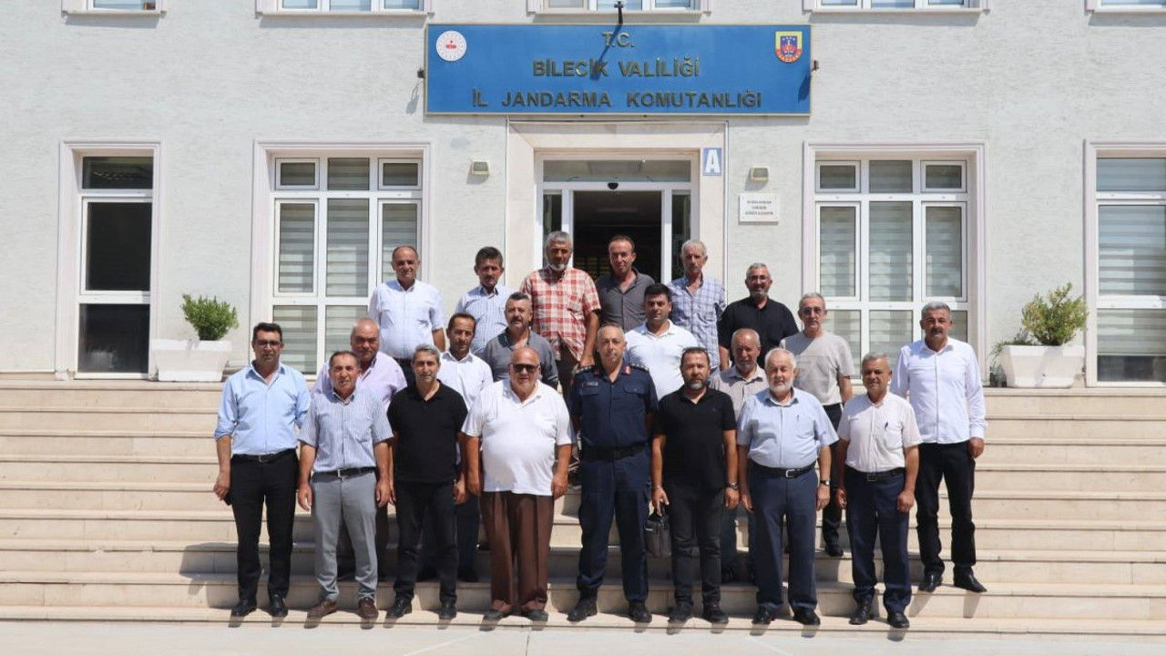 Bilecik’te Muhtarlardan Komutan Vanlı’ya hayırlı olsun ziyareti