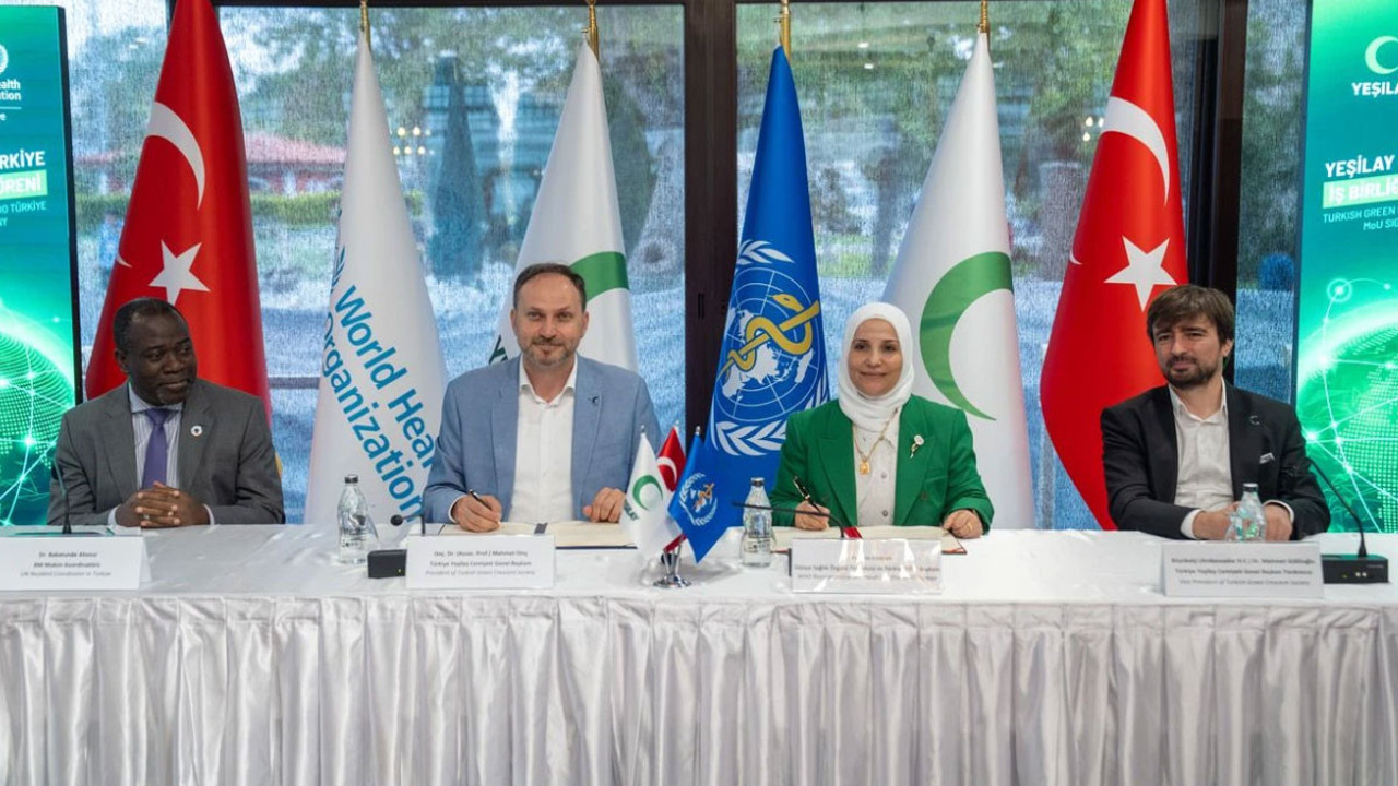 İstanbul'da Yeşilay ile DSÖ arasında iyi niyet anlaşması imzalandı!