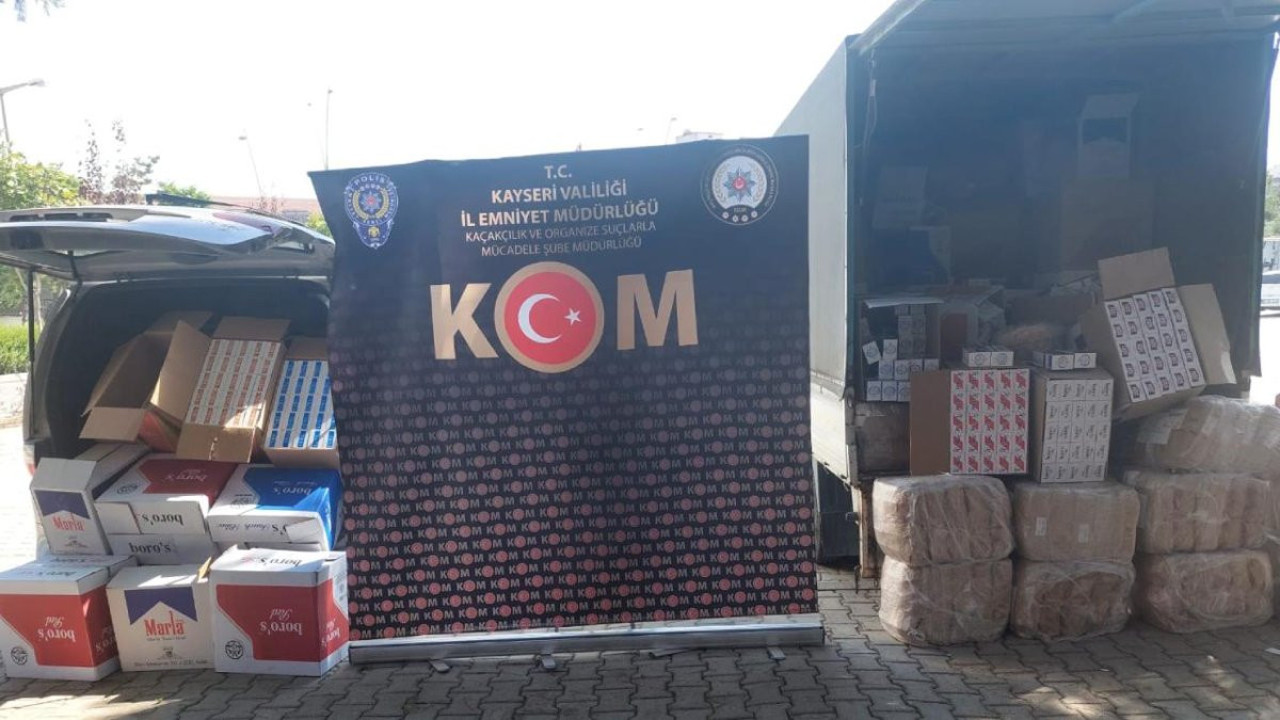 Kayseri'de 135 bin doldurulmuş makaron ele geçirildi