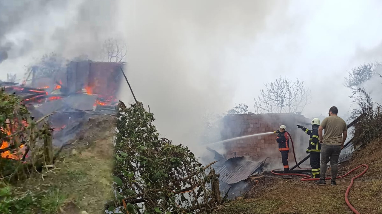 Aile canını zor kurtardı! Ev alevler içinde kaldı