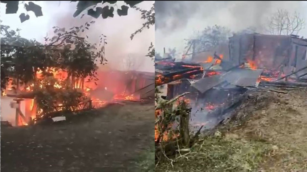 Karşıköy’de alevler yükseldi: 4 ev küle döndü! Görüntüler şoke etti