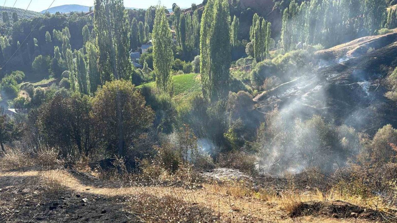 Pütürge’de bahçe yangını korkuttu