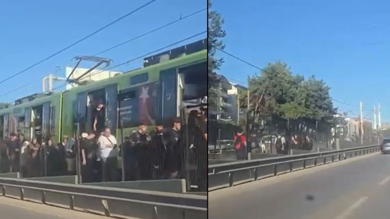 Metroda 1 saatlik kabus! BursaRay yolcuları raylarda yürüdü!