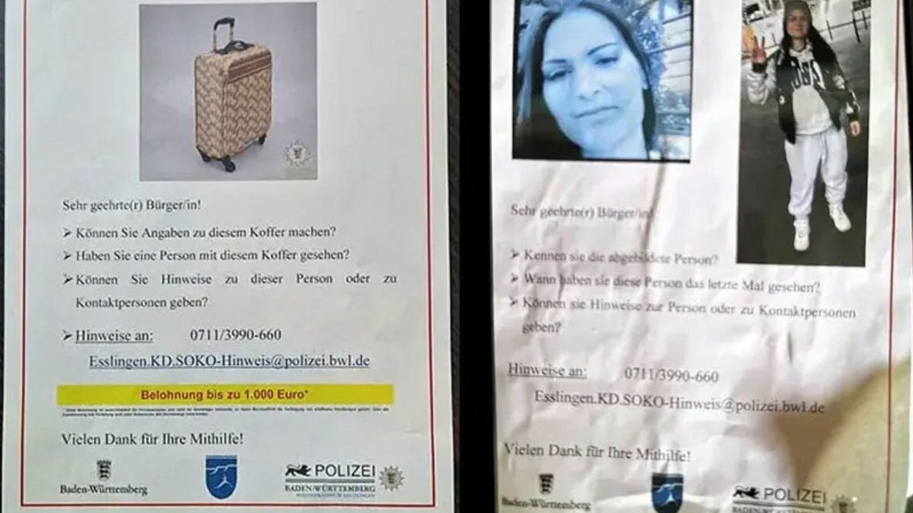 Türk kadının bavul içindeki cesedi Almanya'yı karıştırdı! Ödül konuldu