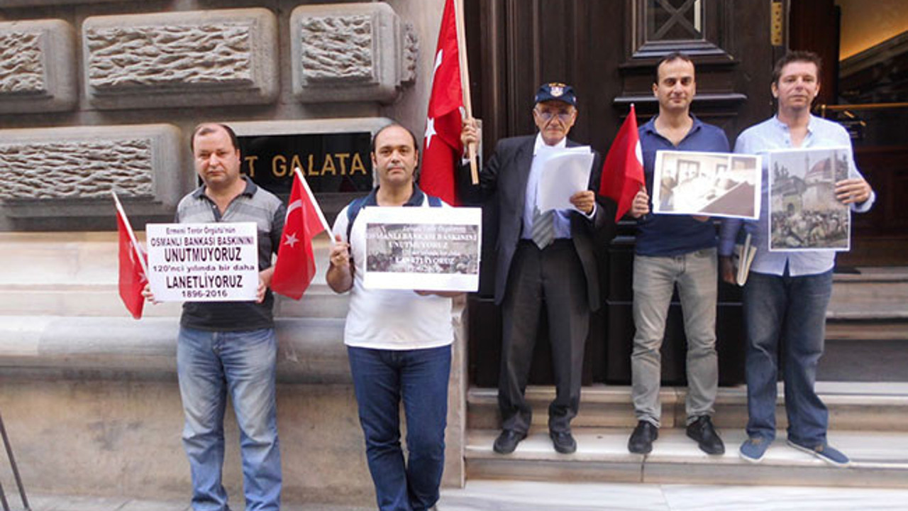 Ermeni çetelerinin baskını protesto edildi