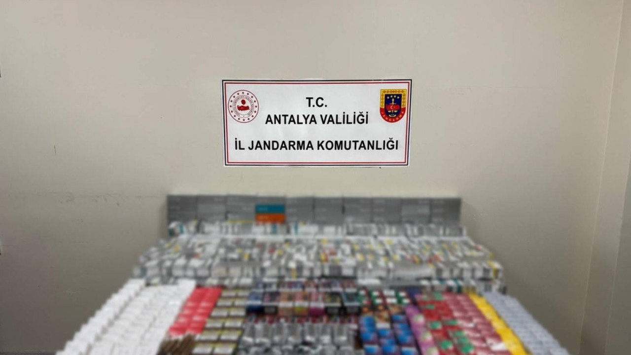 Antalya'da kaçak sigara operasyonu!