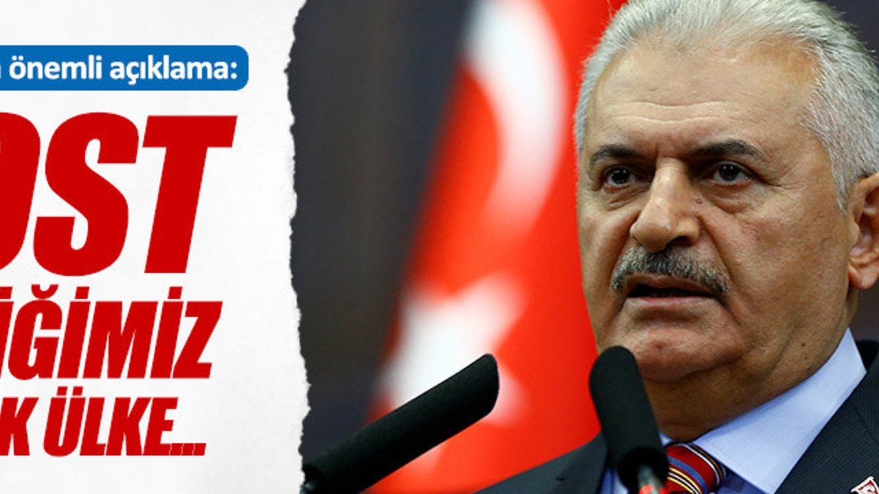 Yıldırım, yabancı parlamenterlere verdiği yemekte konuştu