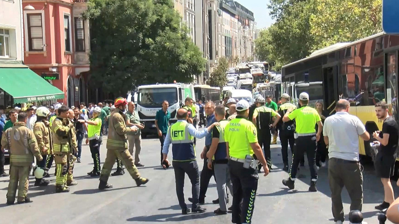 Beyoğlu’nda İETT zincirleme kaza! Detaylar ortaya çıktı