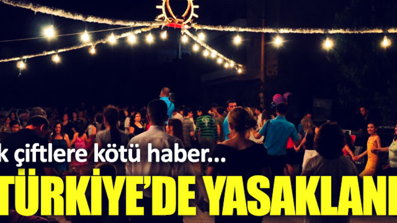 Sokak düğünleri tüm Türkiye'de yasakladı