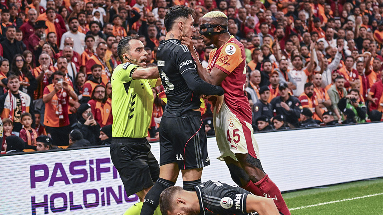 Galatasaray-Beşiktaş derbisine damga vuran kırmızı kart pozisyonları