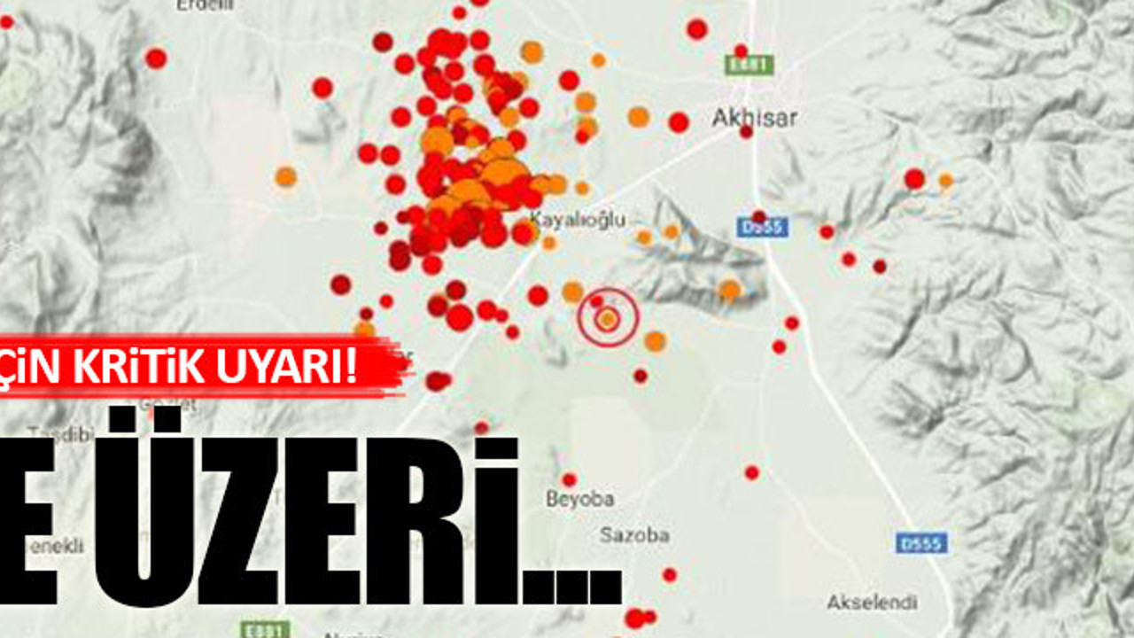 Akhisar ile ilgili çok çarpıcı 'deprem' uyarısı