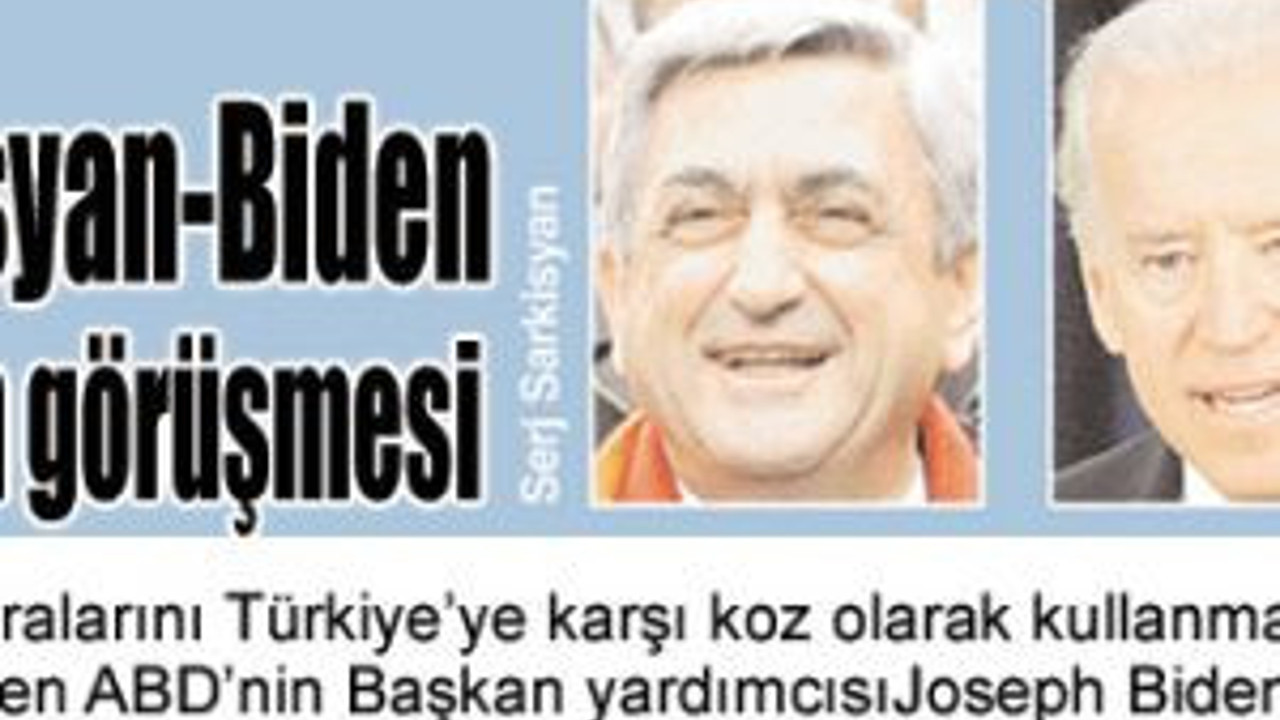 Sarkisyan-Biden telefon görüşmesi